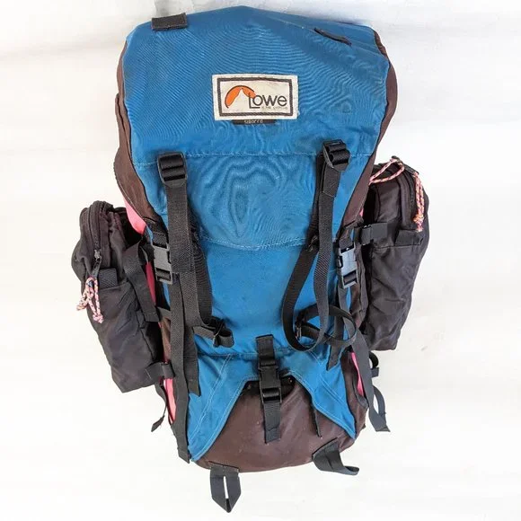 π Lowe Alpine Sirocco Internal Frame Blue Nylon Hiking Camping Backpack π - Picture 9 of 16
